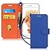 FYY Case for iPhone 6S / iPhone 6 (4.7"), [Kickstand Feature] Luxury PU Leather Wallet Case Flip Folio Cover with [Card Slots] [Wrist Strap] for iPhone 6S (4.7")(2015) /iPhone 6 (4.7")(2014) Navy