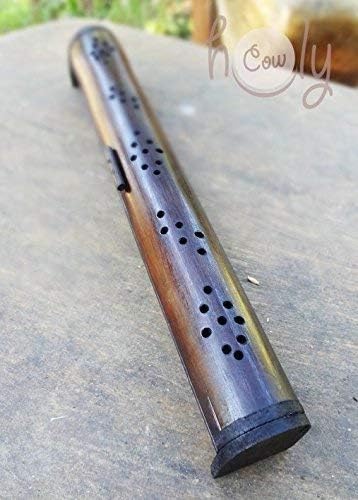 Hand Carved Bamboo Incense Box and Burner