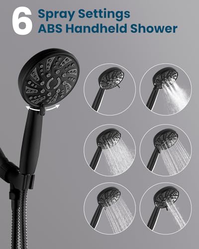 Robinet de douche avec bec de baignoire résolvant les baisses de pression - 4
