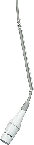 Micrófono de condensador suspendido Shure CVO-WC, cable de 25 ft, micrófono de cardioide , Blanco