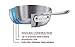 All-Clad Stainless Steel 12-inch Frying Pan, Silver & All-Clad Stainless Steel Sauce Pan, 3qt. Silver