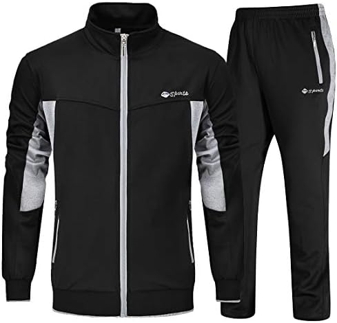 YSENTO Men’s Tracksuits Set Outfits 2 Piece Jogging Suits Warm Up Running Track Sets Sweatsuits
