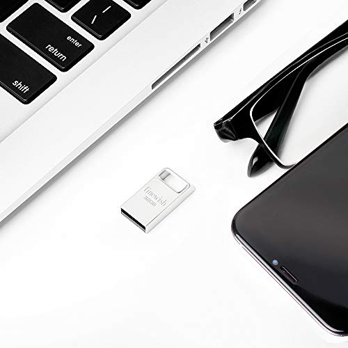 HAODIUSB88 Memory Stick 32 GB, Mini USB Stick 32 GB Waterproof Pen Drive Portable USB Flash Drive 32GB with Key Ring for PC Laptop Computers Tablet etc (Silver) - Image 7