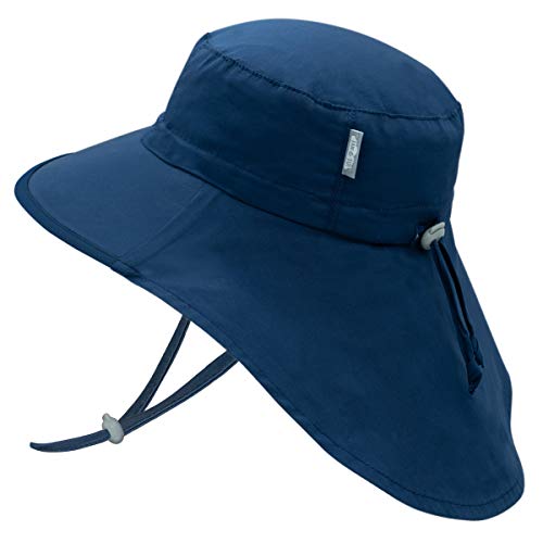 JAN & JUL Xplorer Large Brim Child Sun Hat with UV Protection (L: 2-5 Years Sand)