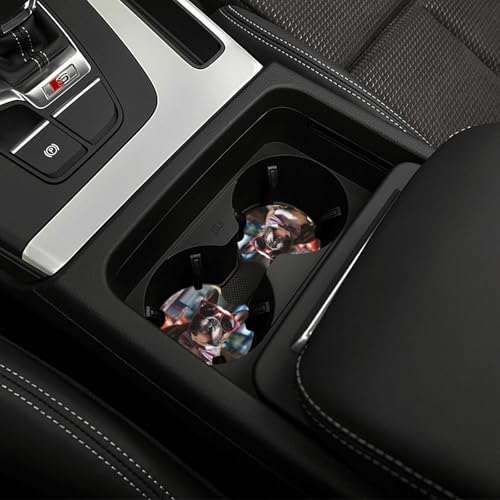 Portavasos para Auto 2 Piezas Antideslizantes Negro miniatura 6