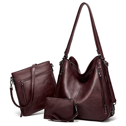Sac à bandoulière pour femme Hobo aux finitions rétro soignées et polyuréthane premium