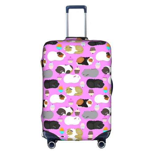 Housse de bagage personnalisée avec zip motif cochon d'Inde taille L
