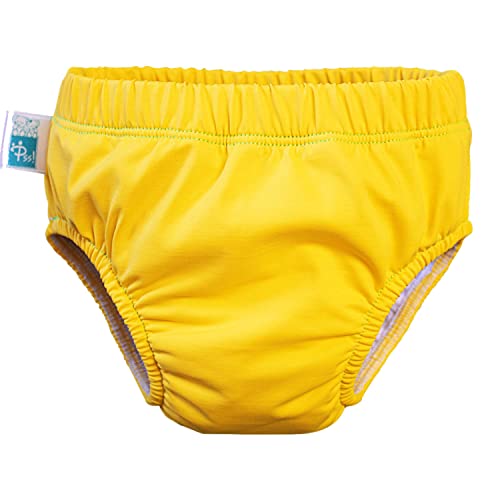 PSS! Water - Couche de bain bébé, couche piscine lavable, maillot couche pour bebe de 0 à 3 ans (Jaune, S) Cover