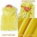 Toddler Baby Duck 𝙲ostume Halloween Boy Girl Chick Vest Plush Romper Sleeveless Hooded Vest Animal (Yellow, 2-3 Years)