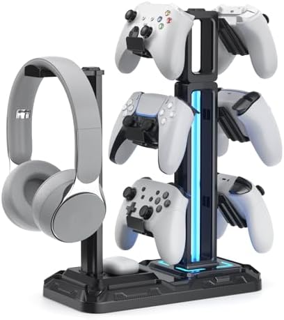 KDD RGB Multi-Controller Holder with 9 Light Modes - Rotatable Un...