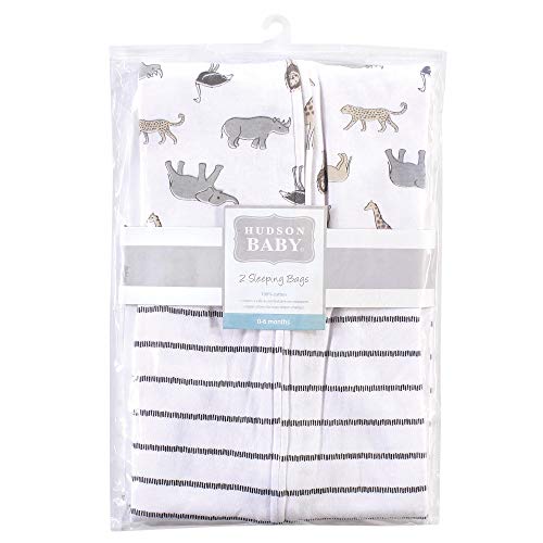 Image of Hudson Baby Unisex Baby Cotton Sleeveless Wearable Sleeping Bag
