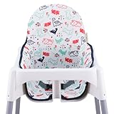 JYOKO Kids Colchoneta para Trona antilop Compatible con IKEA, 100% Algodón...