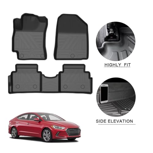 Tapis voiture caoutchouc Hyundai Elantra 2017-2020 sur mesure