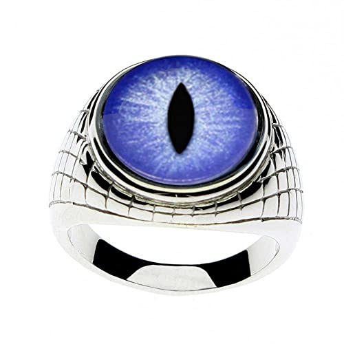 Steel Dragon Jewelers Dramatic Men's Glass Eye Ring - Choose