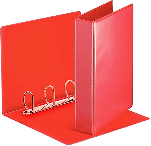 Esselte 4656 Raccoglitore rosso a 4 anelli (diametro 30 mm)