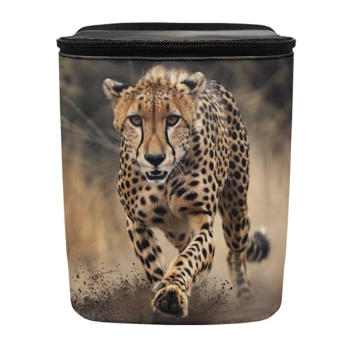 Image of DISNIMO Cool Cheetah Car Trash Can Easy-to-Install Car Accessory Interior, Leak-Proof Car Garbage Can Bin Organizer Storage Bag for the Back Seat of Any Cars, Sedans, SUVs & Trucks