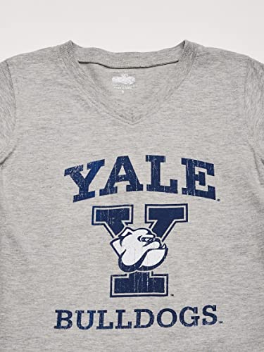 Ncaa Cotton Willy Girls V-Neck Short Sleeve Tee Yale Bulldogs, Team Color, 3T #TOP1