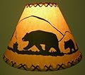 16 Inch Bear Rustic Lamp Shade.....Click On Photos To View Sizing and Style Options