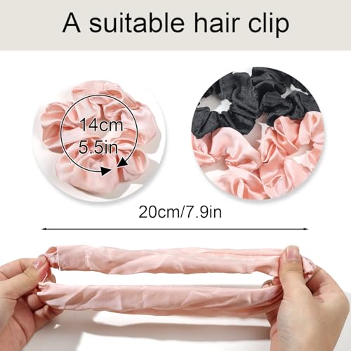 Image of Hair Scrunchies for Women - Hair Ties No Damage Both for Thick Hair or Thin Hair Curl Hair No Crease Scrunchies Ponytail Holder No Hurt Your Hair