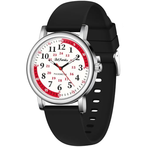 Montre d'infirmière pour le personnel hospitalier avec lecture 24h et heure militaire au quotidien