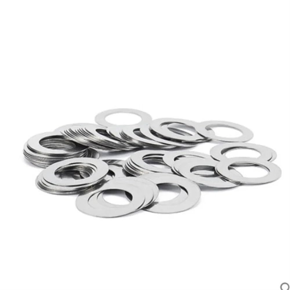 CHAOUYYZ Fastener Washers 50Pcs M6 M8 Stainless Steel Flat Gasket/Thickness 0.1Mm/8 * 10