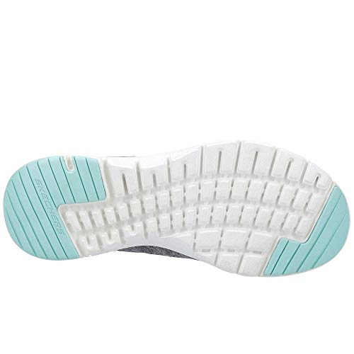 Skechers Skechers Women's Flex Appeal 3.0 Trainers, Grey Gray Mesh Purple Green Trim Gymt