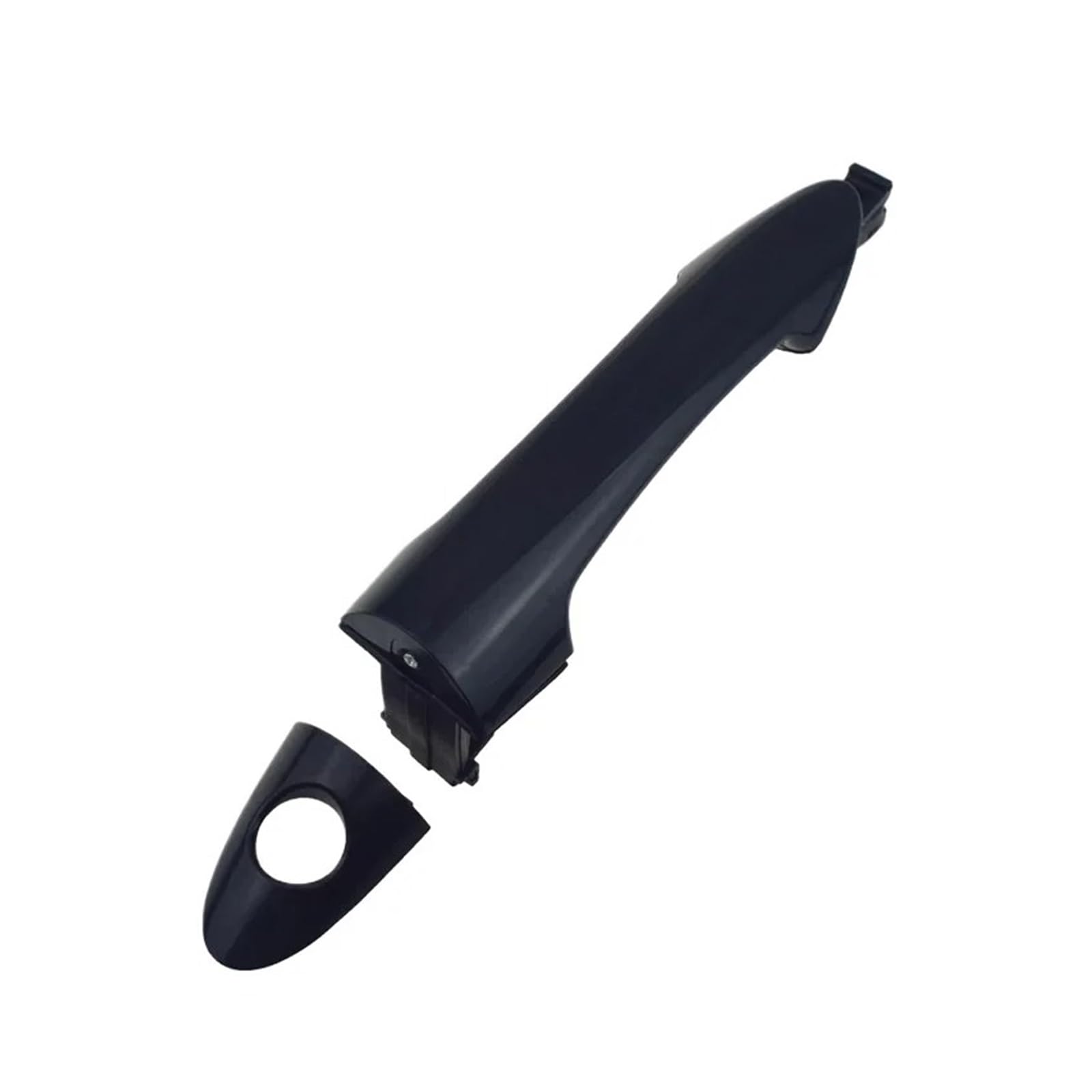 Sauanmnktp Front Left Exterior Door Handle For Car For Kia Picanto Morning 2011 2012 2013 2014 2015 2016 Front Rear Left Right Black Outer Outside Exterior Door Handle(Front Left)