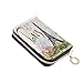 susiyo Stylish Pattern Paris Eiffel Tower Credit Card Wallet, RFID Blocking Compact Women Leather Card Holder Zipper Purse