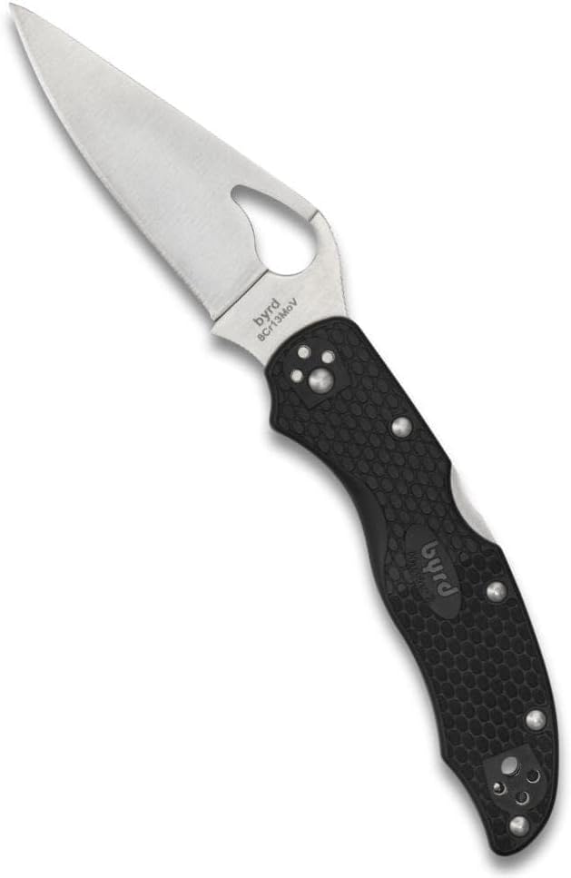 Spyderco Harrier 2 Lightweight Folding Pocket Knife with 3.3" 8Cr13MoV Steel Blade and FRN Handle - EDC Knife for Men and Women, Perfect for Hunting, Tactical, Camping - PlainEdge - BY01PBK2