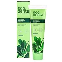 Ecodenta Brilliant Whitening Toothpaste with Fluoride - Enamel Strengthening, Fighting Tartar Formation Tooth Paste 100ml