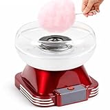 BAKAJI Macchina per lo Zucchero Filato Design Retrò Potenza 500 Watt con Misurino Dosatore...