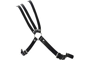 Ash Williams Harness: Men's Gothic Leather Steampunk Chest Harness Strap