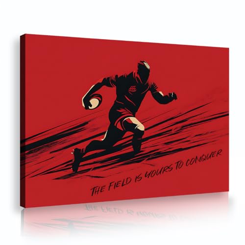 Œuvres d'art rugby de TOANGWALL peintures audacieuses sur toile premium