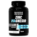 Bandini® Zinc Magnesio ULTRA + Vitamina B6, 120 Cápsulas | Complejo...