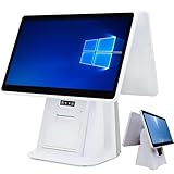 dual screen windows xp ▶【Configuration haute performance】Terminal point vente (POS) est équipé d'un processeur double cœur i5,d'un disque SSD 128 Go et 8 Go mémoire DDR3.Compatible avec Windows,il offre un fonctionnement stable et fluide.Prend en charge plus 30 langues,pour une expérience utilisateur optimale.(Ce produit comprend uniquement matériel;logiciel point vente n'est pas inclus)