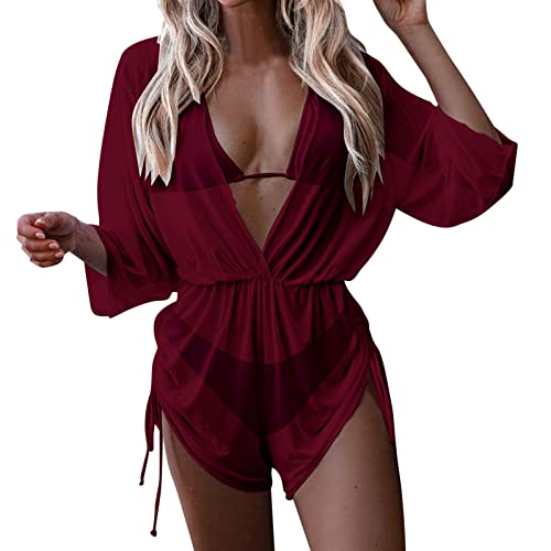 Combinaisons maillot de bain élégant rouge S aux finitions haut de gamme