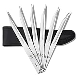 THRWCLUB 10' Throwing Knives Set 6-Pack, 0.236' Thickness, Full Tang Stainless Steel Design, Well Balanced, Complete with Nylon Sheaths for Recreation and Competition