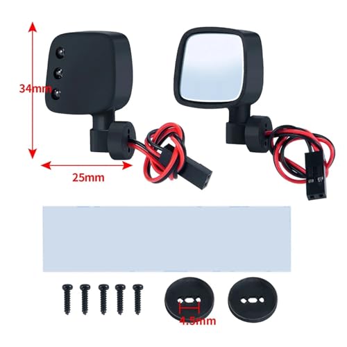 Luces RC Axial SCX10 para evitar pérdidas visuales en el coche 1/10 3