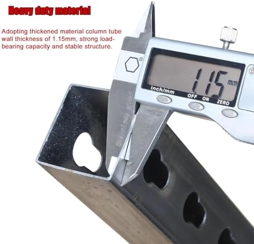 Large Fabric Roll Storage Rack with Adjustable Hanging Rod Commercial Heavy Duty Steel Organizer Holder Large Textile,210cm/82.7Inch Tall Metal Car Vinyl Holder, Multi-Use Wall Mount Storage