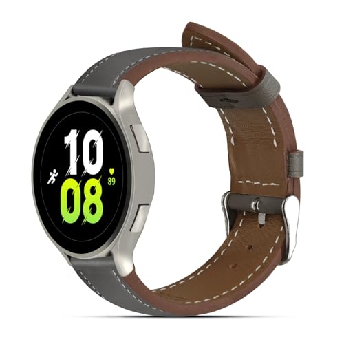 22mm Premium Italy Leather Watch Bands Compatible with Samsung Watch 3 45mm, Galaxy 46mm, Gear S3 Frontier, Quick Release Wear-resistant Leather Watch Straps Replacement Band for Women Men