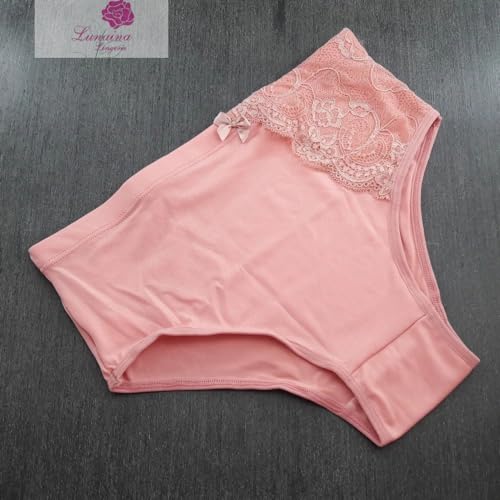 Kit 05 Calçolas cintura alta com elástico lateral redutora calça conforto Modelagem grande Calcinha