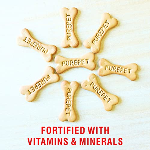 Image of PUREPET Dog Treat Biscuits, Milk Flavour 455G Pack (Pack of 2), All Life Stages