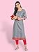 True Shape Staright Maternity Dress Embroidered Cotton Blend with Hidden Zipper for Nursing Pregnancy, grey, 44