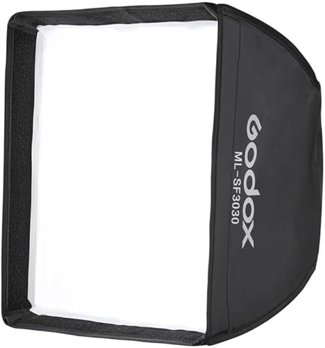 Miniatura 4 de GODOX ML-SF3030 Caja de luz cuadrada 11.8"x11.8"/30x30cm, Godox Mount Mini Soft Box para Godox ML100Bi ML60IIBi ML60Bi ML30 ML30Bi ML60 ML60