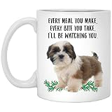 Lovesout Funny Shih Tzu Cream Fawn Gifts For Women Mother's Day 2024 Every Meal You Make Every Bite You Take Coffee Mug Ceramic Cup White 11oz