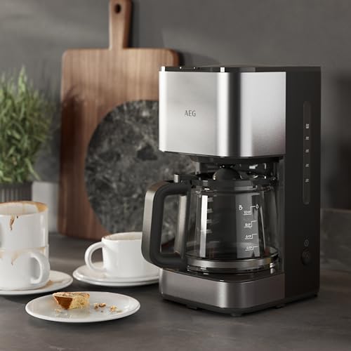 AEG Deli 3 Kaffeevollautomat CM3-1-3ST - Glaskanne - 12 Tassen - 11000 W Leistung - Tropfschutzsystem - Automatische Abschaltung - Abnehmbarer Filter - Metall-Finish – Bild 6