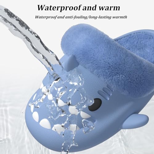 Sharklas Originales Kids, Detachable Soft-Soled Warm Non-Slip Slippers, Plush Fluffy Winter Comfy Waterproof Slides3