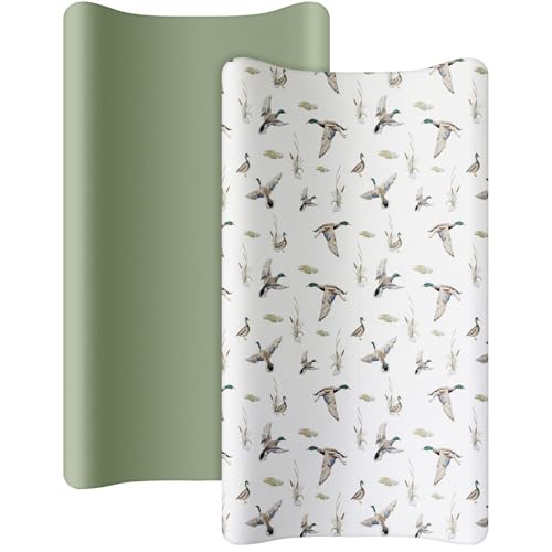 Hahafelt Cotton Changing Pad Covers for Boy Girl Essentials Registry Soft Baby Nursery Diaper Changing Pad Sheets Change Cover(Animal Style)