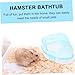 Toyvian Hamster Bath Basin Cleaning Scoop Sky-Blue Hamster Bathtub for Small Pets Remover Easy to PET Bathing Container