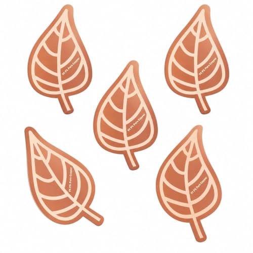 3Pcs Bird Bath Copper Purification Disk 99.99% Pure Copper Water Cleaning Discs 0.6mm Physical Clean Water for All-Season Universal Natural Fit for Outdoor Birdbaths Bowls Garden FountainLeaf